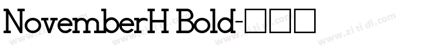 NovemberH Bold字体转换